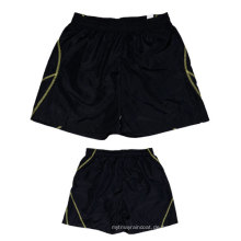 Yj-3014 Mens Black Lined Microfiber Sport Sommer Shorts für Männer